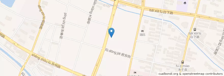 Mapa de ubicacion de 南京一中 en الصين, جيانغسو, نانجينغ, 秦淮区.