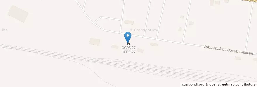 Mapa de ubicacion de ОГПС-27 en Rusia, Уральский Федеральный Округ, Óblast De Tiumén, Голышмановский Городской Округ.