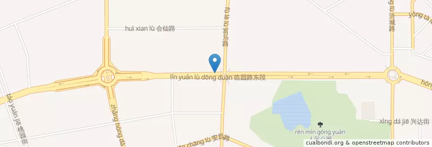 Mapa de ubicacion de 城北街道 en 中国, 四川省, 绵阳市, 涪城区, 城北街道.