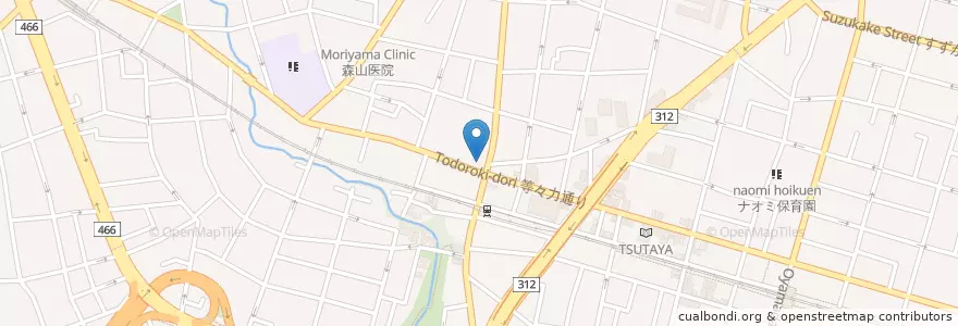 Mapa de ubicacion de 城南信用金庫 玉川支店 en Japan, Tokyo, Setagaya.