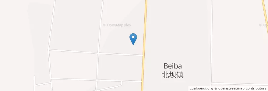 Mapa de ubicacion de 北坝街道 en 中国, 四川省, 绵阳市, 三台县, 北坝街道.
