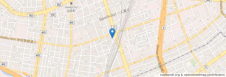 Mapa de ubicacion de とんこつラーメン風龍 en اليابان, 東京都, 千代田区.