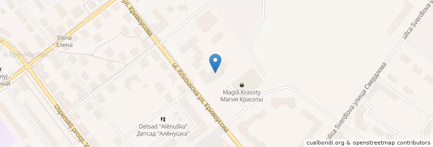 Mapa de ubicacion de Верхнепышминский городской рынок en Russia, Ural Federal District, Sverdlovsk Oblast, Западный Управленческий Округ, Городской Округ Верхняя Пышма.