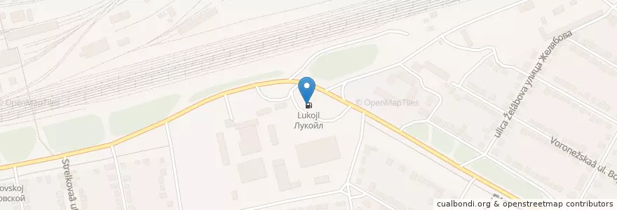 Mapa de ubicacion de Лукойл en 俄罗斯/俄羅斯, Центральный Федеральный Округ, 利佩茨克州, Елецкий Район, Городской Округ Елец.