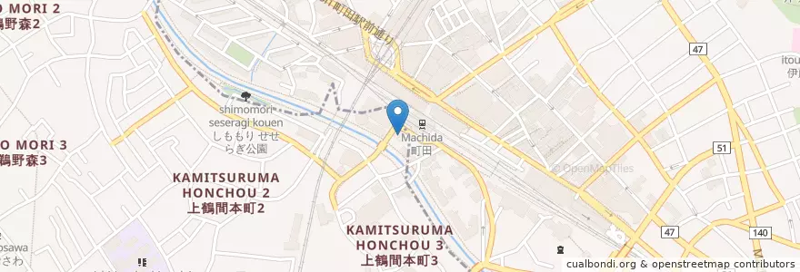 Mapa de ubicacion de デニーズ 町田南口店 en 日本, 東京都, 町田市.