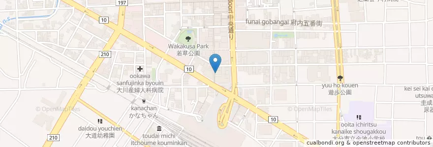 Mapa de ubicacion de マツモトキヨシ en Japan, 大分県, 大分市.
