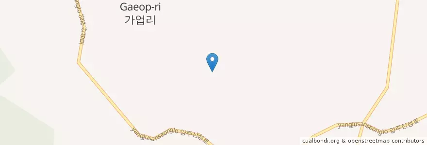 Mapa de ubicacion de 백석읍 en 대한민국, 경기도, 양주시, 백석읍.