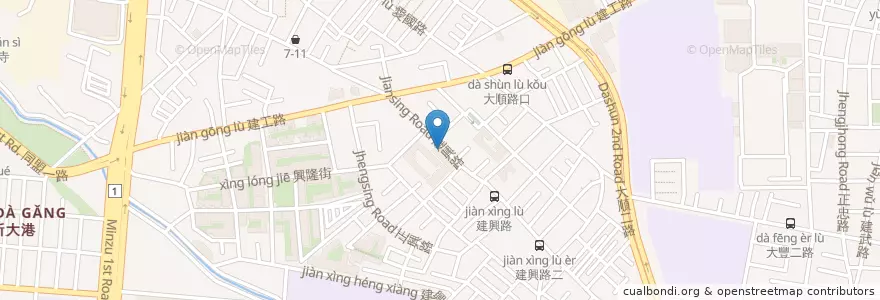 Mapa de ubicacion de 灣子分社 en 臺灣, 高雄市, 三民區.