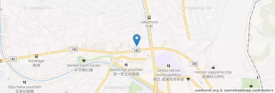 Mapa de ubicacion de 町田市成瀬コミュニティセンター en Japon, Tokyo, 町田市.