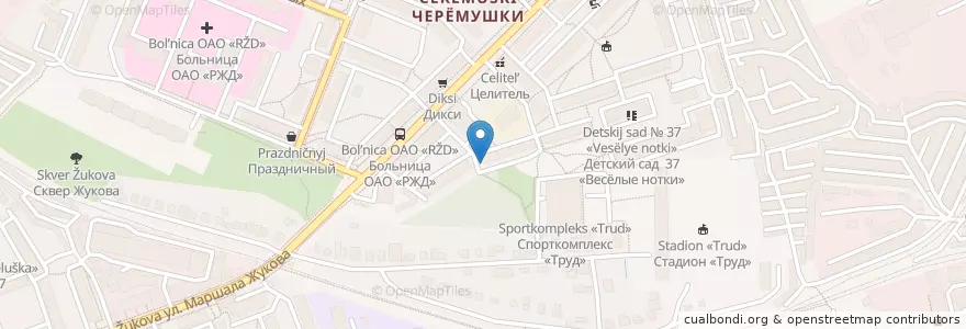 Mapa de ubicacion de Калужская городская больница № 4, поликлиническое отделение № 2 en Rusia, Distrito Federal Central, Óblast De Kaluga, Городской Округ Калуга.