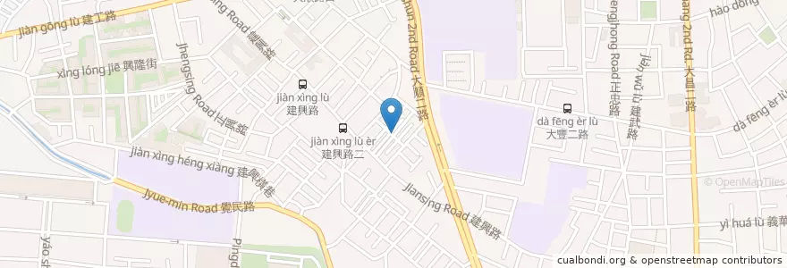 Mapa de ubicacion de 北天宮 en Taiwan, Kaohsiung, Sanmin District.