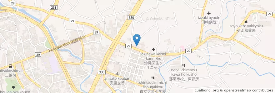 Mapa de ubicacion de 大道中央病院 en Giappone, Prefettura Di Okinawa, 那覇市.