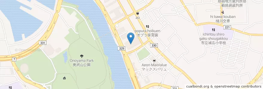 Mapa de ubicacion de 那覇中央郵便局 en Japan, Präfektur Okinawa, 那覇市.