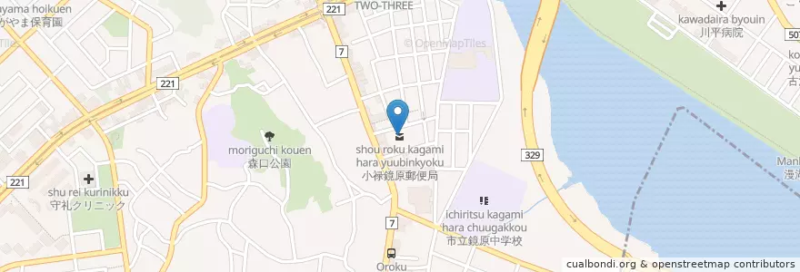 Mapa de ubicacion de 小禄鏡原郵便局 en Япония, Окинава, Наха.