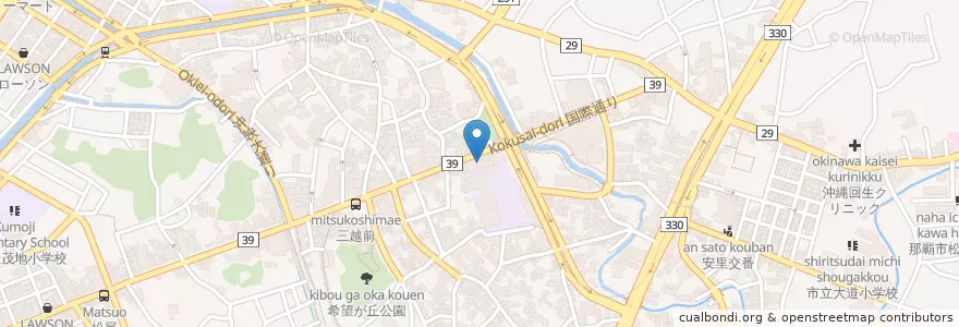 Mapa de ubicacion de 牧志郵便局 en Japão, 沖縄県, 那覇市.