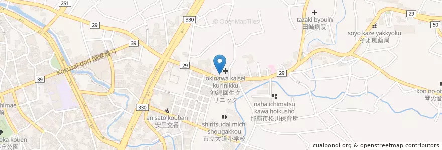 Mapa de ubicacion de 大道郵便局 en Japon, Préfecture D'Okinawa, 那覇市.