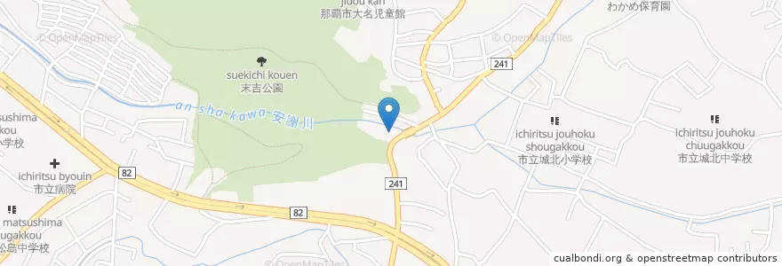 Mapa de ubicacion de 首里平良郵便局 en Japonya, 沖縄県, 那覇市.