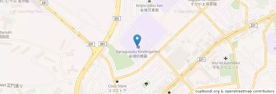 Mapa de ubicacion de 那覇市立金城幼稚園 en 일본, 오키나와현, 나하 시.