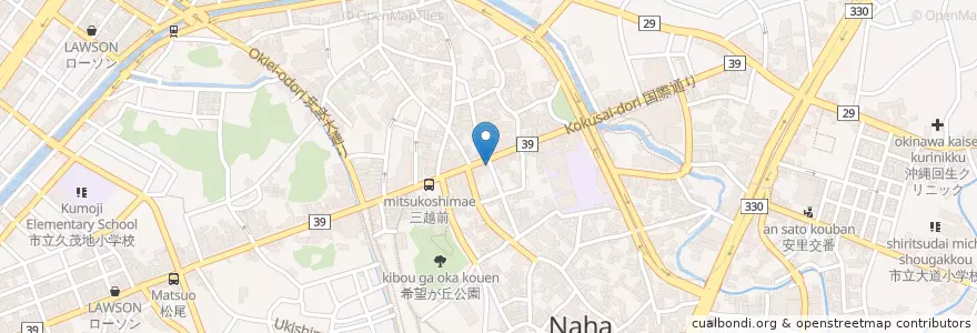 Mapa de ubicacion de 那覇警察署牧志交番 en Japan, 沖縄県, 那覇市.