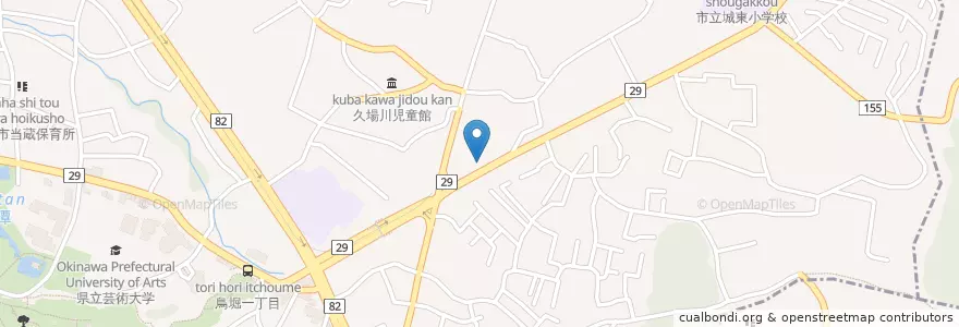Mapa de ubicacion de 首里汀良郵便局 en Япония, Окинава, Наха.