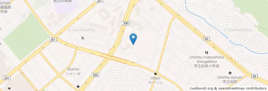 Mapa de ubicacion de 私立興南高等学校 en Jepun, 沖縄県, 那覇市.