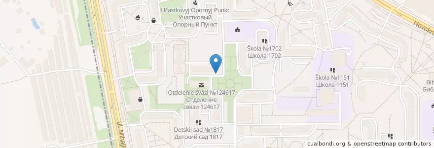 Mapa de ubicacion de Центр адаптации инвалидов en Rússia, Distrito Federal Central, Oblast De Moscou, Городской Округ Солнечногорск, Район Крюково.