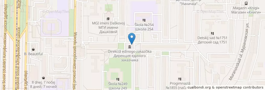 Mapa de ubicacion de Мировой судья en Russia, Central Federal District, Moscow, North-Eastern Administrative Okrug, Bibirevo District.