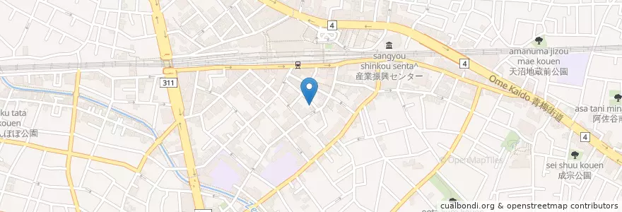 Mapa de ubicacion de 紫紺社 en Japan, Tokio, 杉並区.