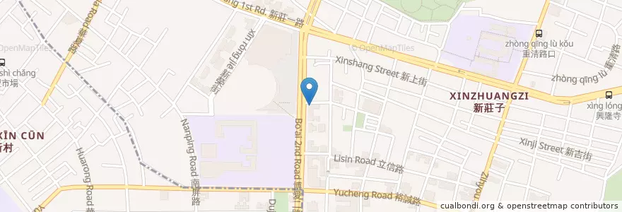 Mapa de ubicacion de 合作金庫商業銀行 en 臺灣, 高雄市, 左營區.
