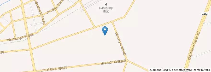 Mapa de ubicacion de 和平路街道 en 中国, 四川省, 南充市, 顺庆区, 和平路街道.