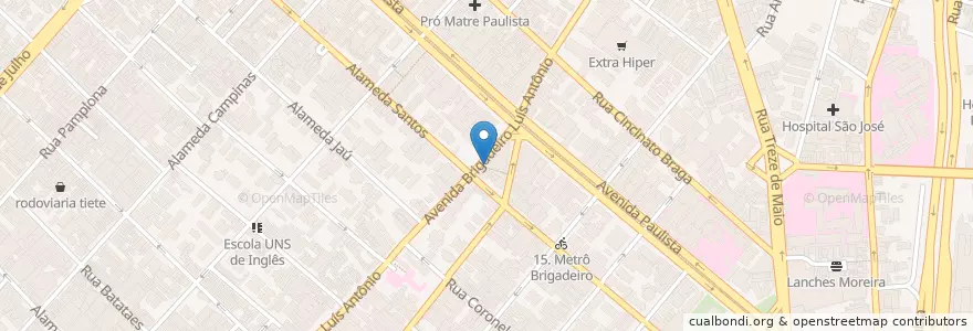 Mapa de ubicacion de Correios en Brasil, Región Sudeste, San Pablo, Região Geográfica Intermediária De São Paulo, Região Metropolitana De São Paulo, Região Imediata De São Paulo, San Pablo.
