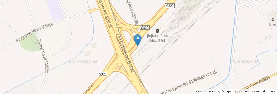 Mapa de ubicacion de 上海西南汽车站 en Çin, Şanghay.