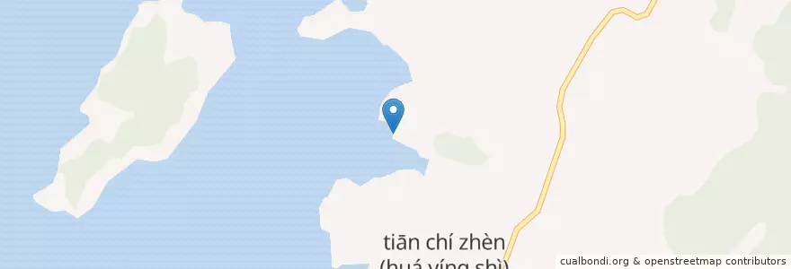 Mapa de ubicacion de 天池镇 en 中国, 四川省, 广安市, 华蓥市, 天池镇.