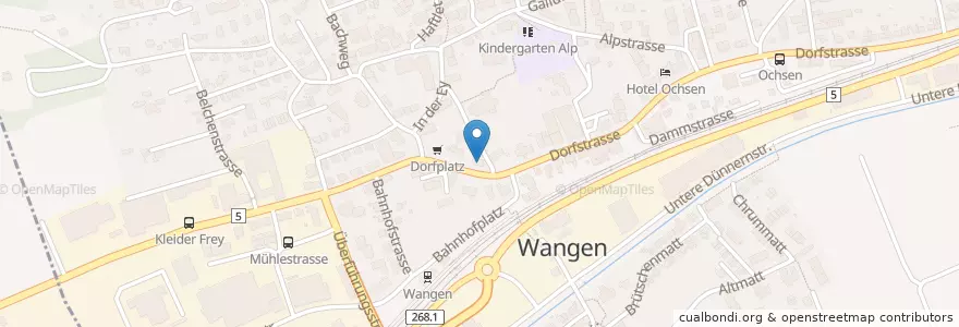 Mapa de ubicacion de Ari-Pizzaexpress en 瑞士, Solothurn, Amtei Olten-Gösgen, Bezirk Olten, Wangen Bei Olten.