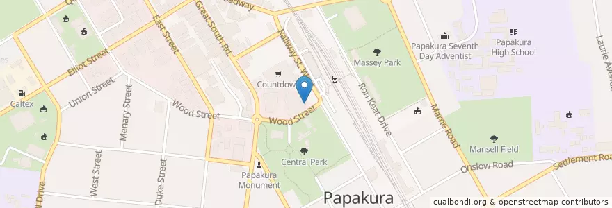 Mapa de ubicacion de TMP Stevens Dental Surgery en Новая Зеландия, Auckland, Papakura.