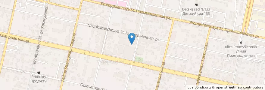 Mapa de ubicacion de Оранж Фитнесс en Rússia, Distrito Federal Do Sul, Krai De Krasnodar, Городской Округ Краснодар.