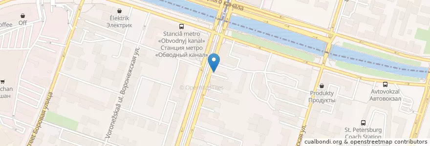 Mapa de ubicacion de Евразия en Russia, Northwestern Federal District, Leningrad Oblast, Saint Petersburg.