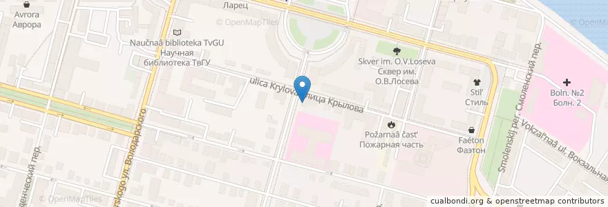 Mapa de ubicacion de Старый чемодан en Rusia, Distrito Federal Central, Óblast De Tver, Городской Округ Тверь, Калининский Район.