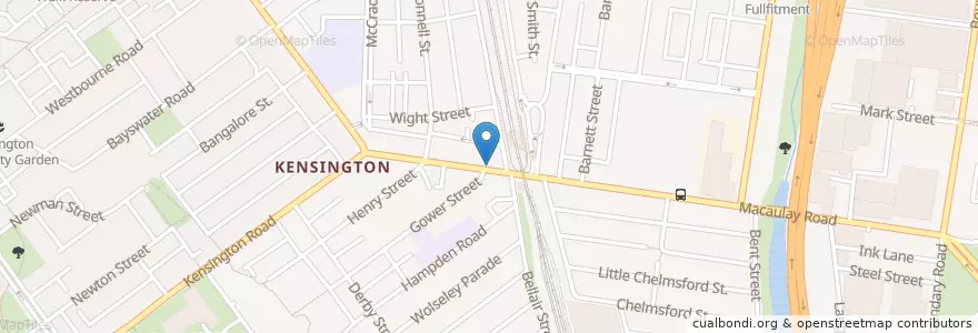 Mapa de ubicacion de Macaulay Cleanskins & BitRocket Bitcoin ATM en オーストラリア, ビクトリア, City Of Melbourne.