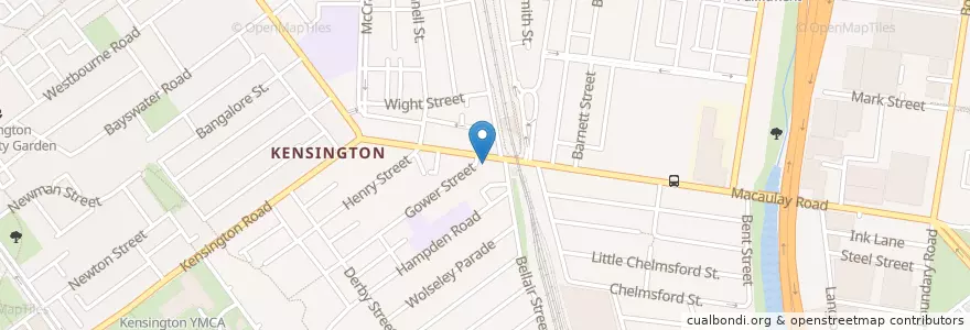 Mapa de ubicacion de Kensington Medical Clinic en استرالیا, Victoria, City Of Melbourne.
