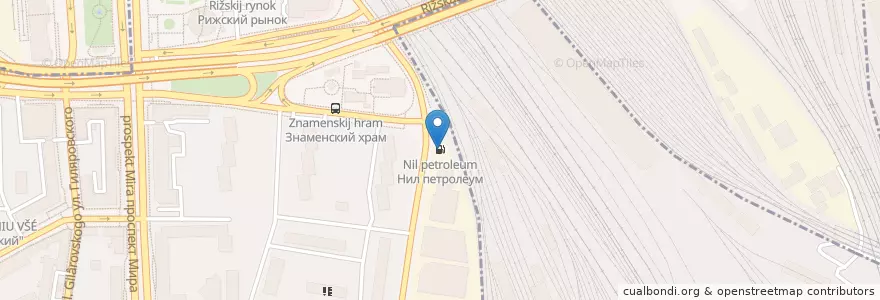Mapa de ubicacion de Шелл en Russia, Central Federal District, Moscow, Central Administrative Okrug, North-Eastern Administrative Okrug, Meshchansky District, Krasnoselsky District.