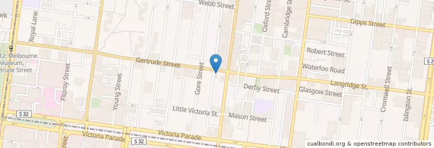 Mapa de ubicacion de Birdman Eating en Australië, Victoria, City Of Yarra.