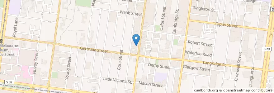 Mapa de ubicacion de Yah Yah's en Австралия, Виктория, City Of Yarra.