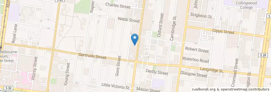 Mapa de ubicacion de White Kimchi en オーストラリア, ビクトリア, City Of Yarra.