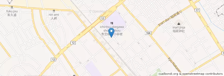 Mapa de ubicacion de ことぶき en 日本, 埼玉県, 桶川市.