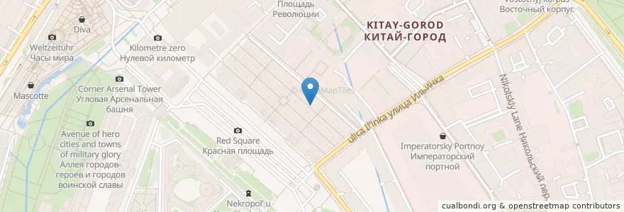 Mapa de ubicacion de 36,6 en Russia, Central Federal District, Moscow, Central Administrative Okrug, Tverskoy District.