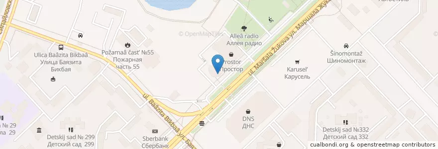 Mapa de ubicacion de Альфа-Банк en روسيا, Приволжский Федеральный Округ, باشقورستان, Городской Округ Уфа.