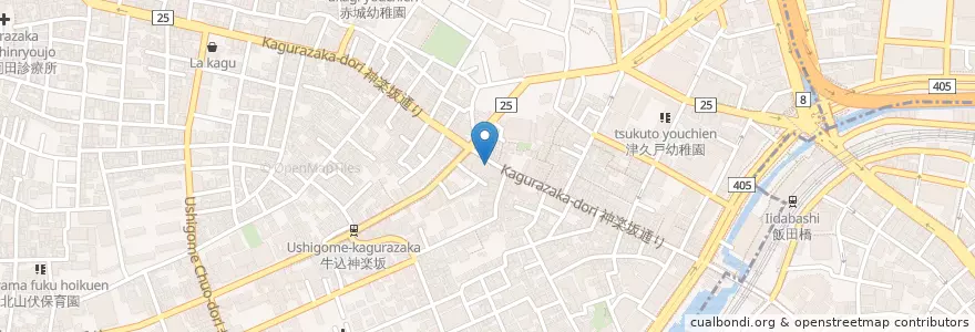 Mapa de ubicacion de くるみ en 日本, 東京都, 新宿区.