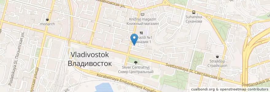 Mapa de ubicacion de Участковый пункт №17 en Russia, Far Eastern Federal District, Primorsky Krai, Владивостокский Городской Округ.