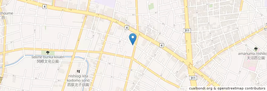 Mapa de ubicacion de 三井のリパーク上荻3丁目 en Japan, Tokio, 杉並区.